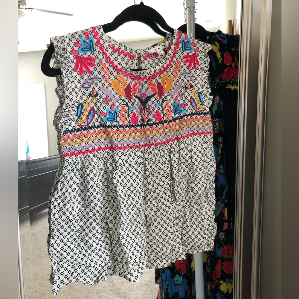 THML Embroidered Top NWT